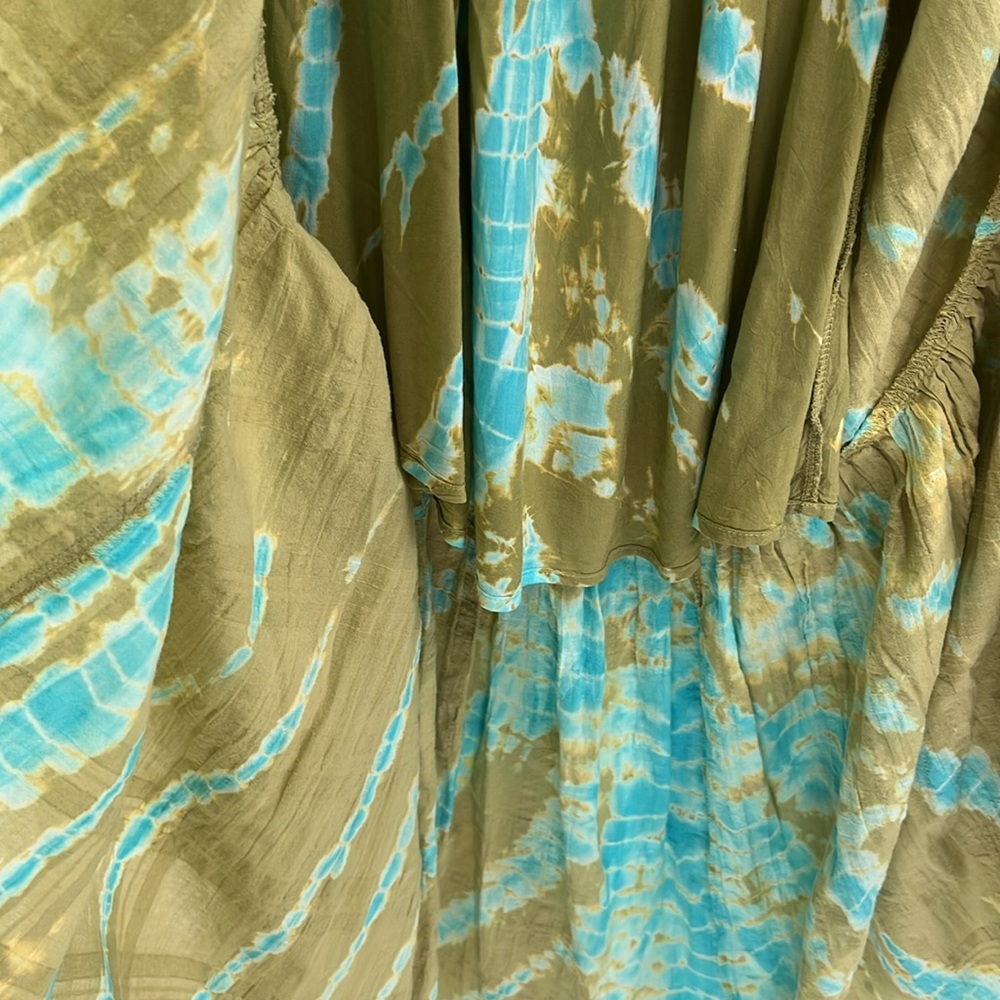 💚YFB Young Fabulous & Broke NWT tie die tiered maxi dress💚 - Picture 8 of 12